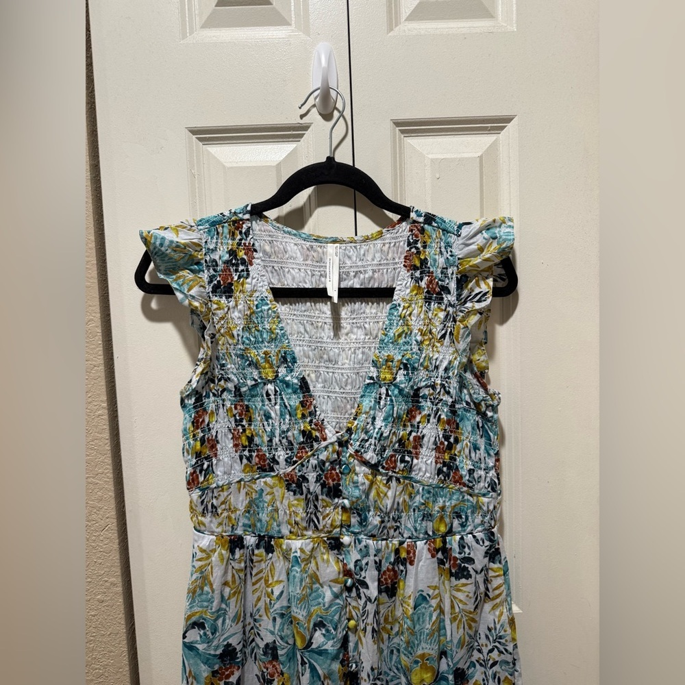 Anthropologie The Peregrine Midi Dress Smocked , size Small - Picture 9 of 13